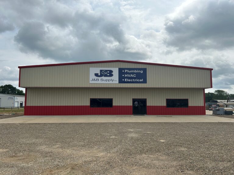 The exterior of J&B Supply showroom in Arkansas and Oklahoma.