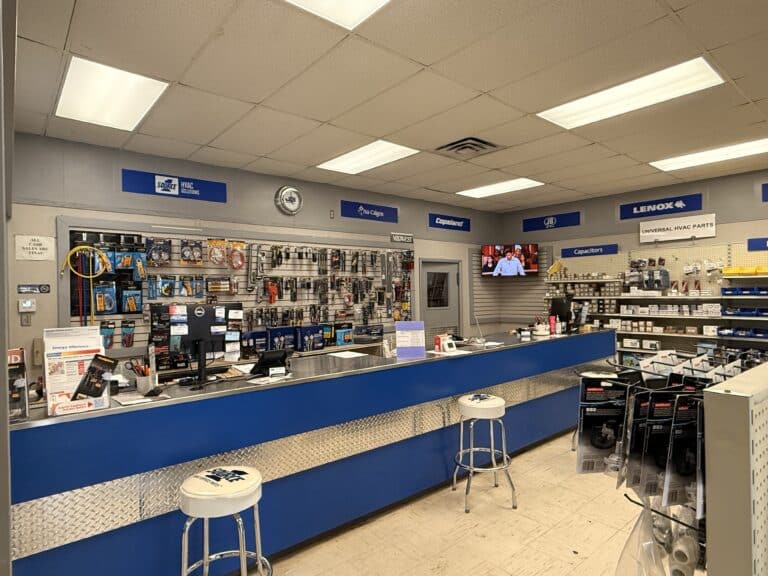 The interior of J&B Supply showroom in Arkansas and Oklahoma.